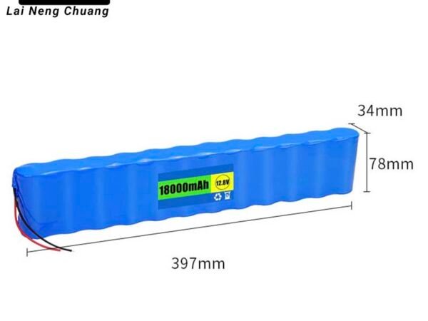 32700 4S3P 12.8V 18Ah LiFePO4 lithium-ion battery pack for solar street lights.