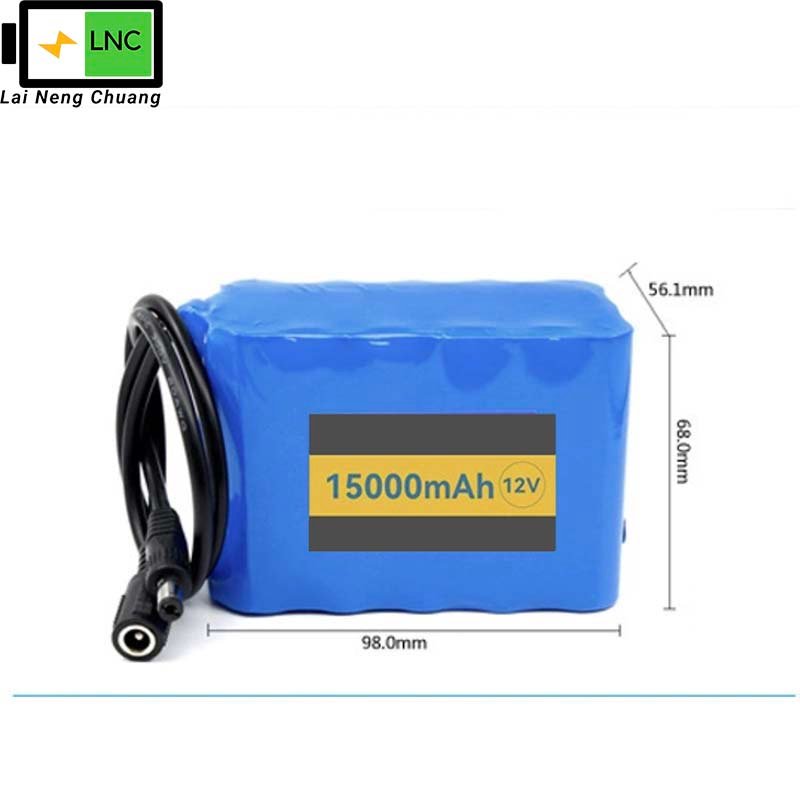 12V 15000mAh 3S5P 18650 Li-ion Rechargeable Battery for solar and electronic applications.