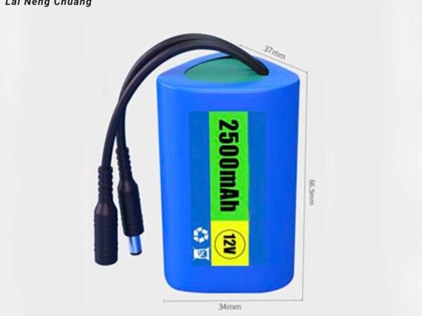 12V 2.5Ah 3S1P 18650 Tri-Angle Li-ion battery with enhanced power output.