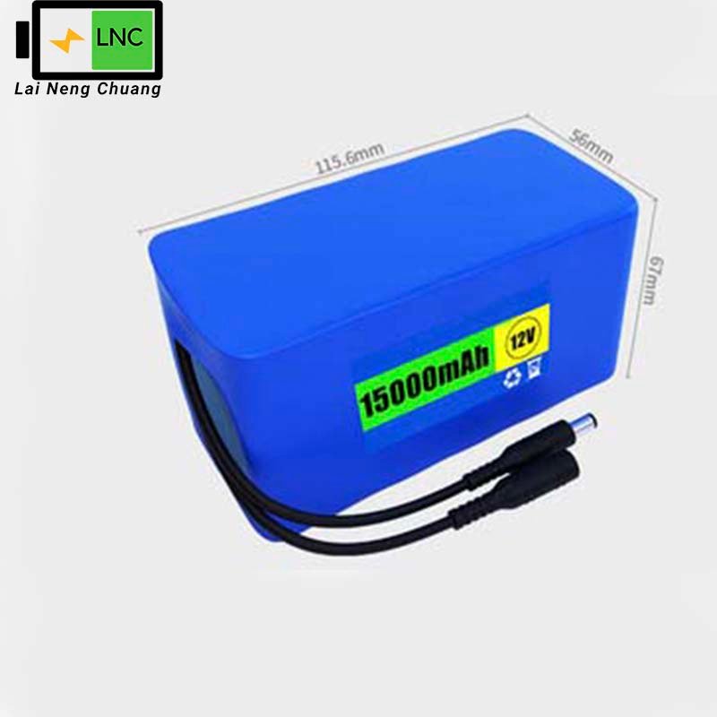 12V 15Ah 3S6P 18650 Li-ion battery for extended power needs.