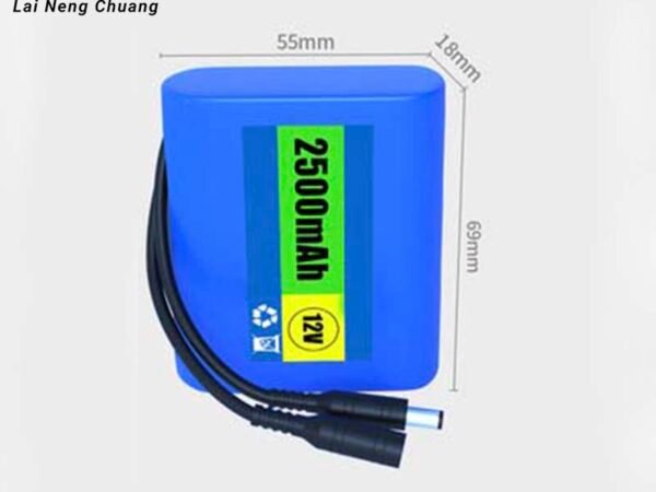 12V 2.5Ah 3S1P 18650 Li-ion battery for reliable energy delivery.