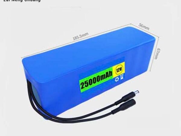 12V 25Ah 3S10P 18650 Li-ion battery for long-duration energy storage.