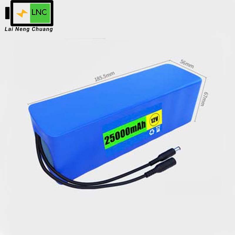 12V 25Ah 3S10P 18650 Li-ion battery for long-duration energy storage.