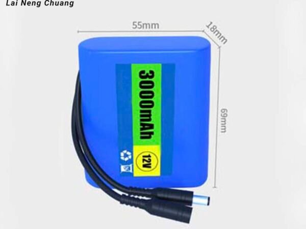 12V 3.0Ah 3S1P 18650 Li-ion battery providing strong, continuous power.