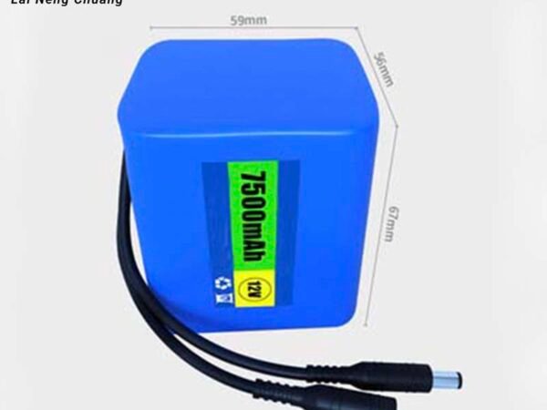 12V 7.5Ah 3S3P 18650 Li-ion battery for high-capacity storage.