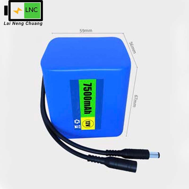 12V 7.5Ah 3S3P 18650 Li-ion battery for high-capacity storage.