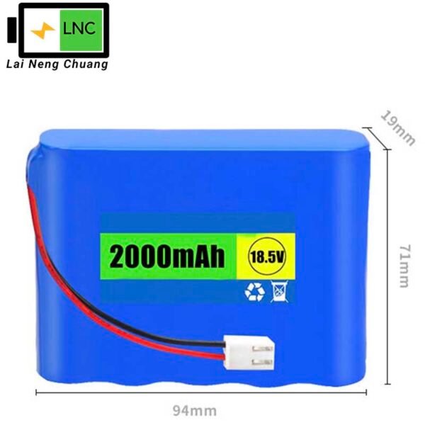 High performance 18.5V 2Ah 5S 18650 Li-ion battery pack for cordless power tools