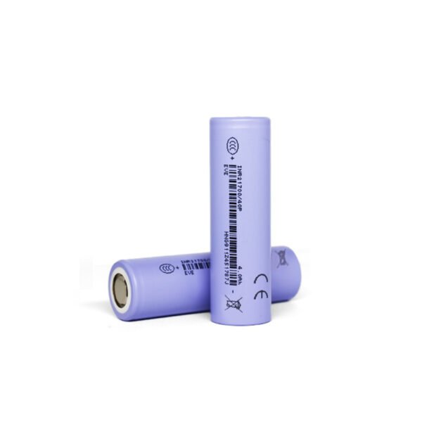 21700 4Ah 50A NCM lithium-ion cell side and terminals