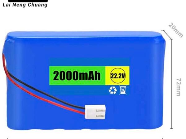 High performance 22.2V 2Ah 6S rechargeable lithium-ion battery pack
