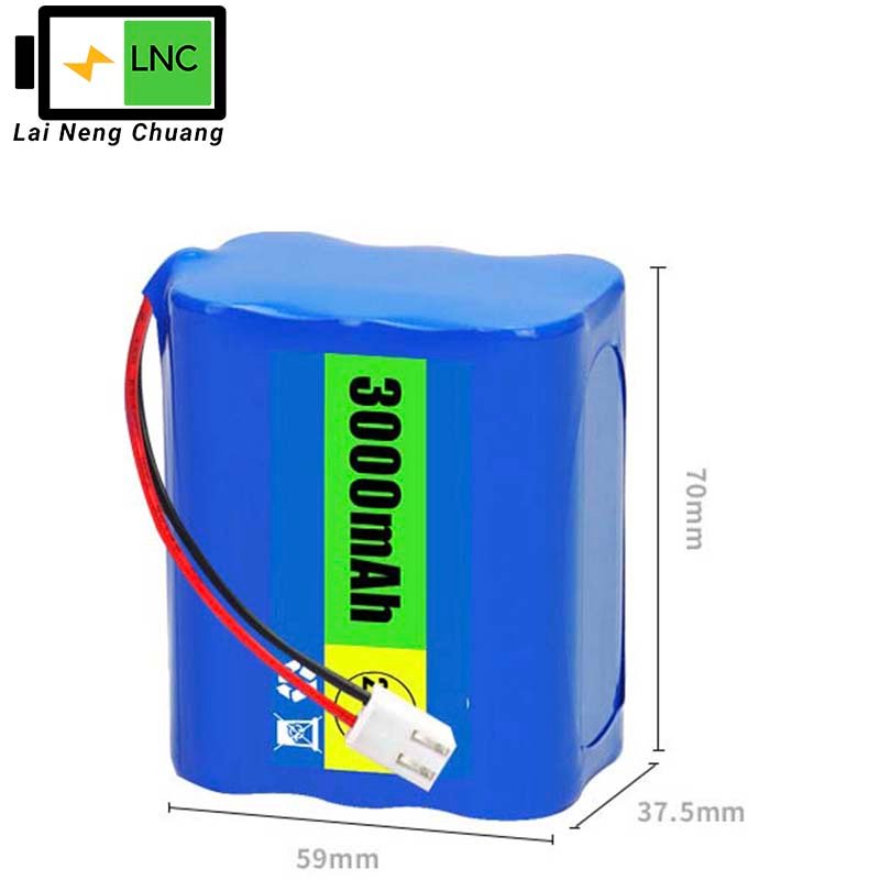 22.2V 3Ah 6S1P 18650 Li-ion battery pack with BMS for high performance applications