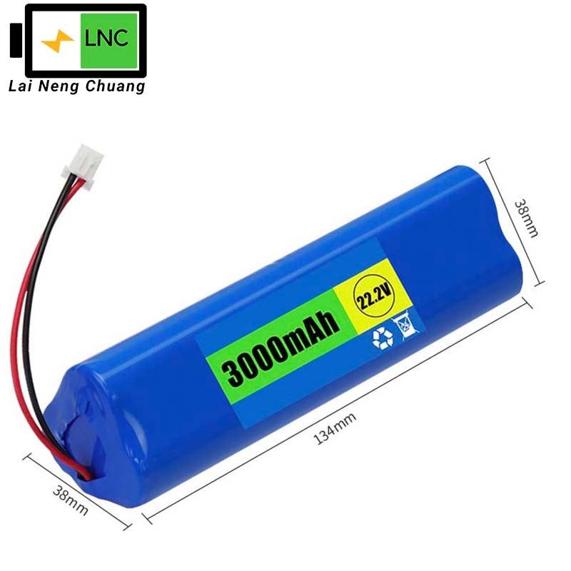 High performance 22.2V 3Ah 6S1P 18650 tri-angle Li-ion battery pack