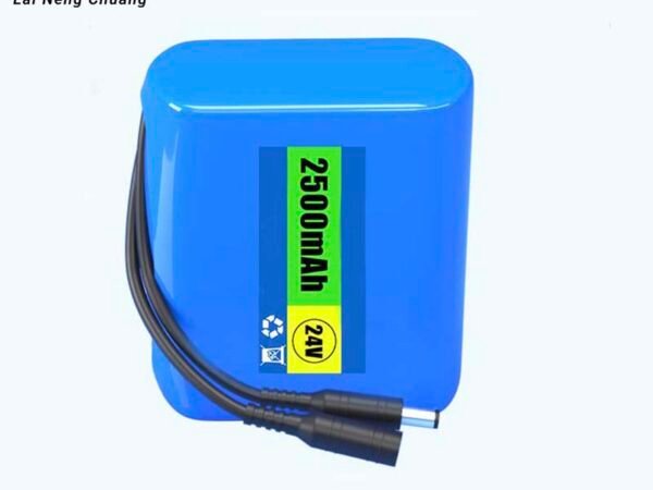 24V 2.5Ah 6S1P 18650 Li-ion battery for versatile applications.