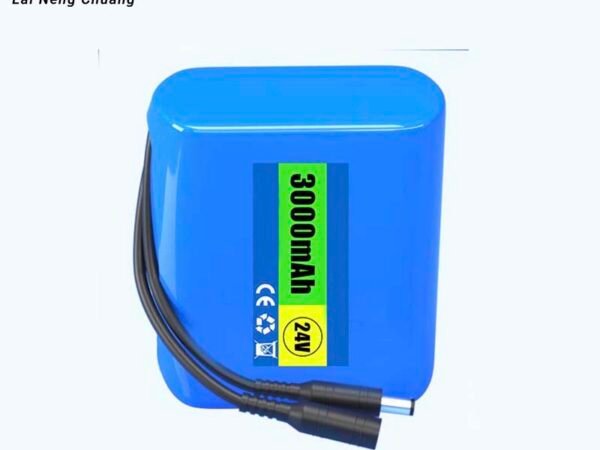24V 3.0Ah 6S1P 18650 Li-ion battery for stable power delivery.