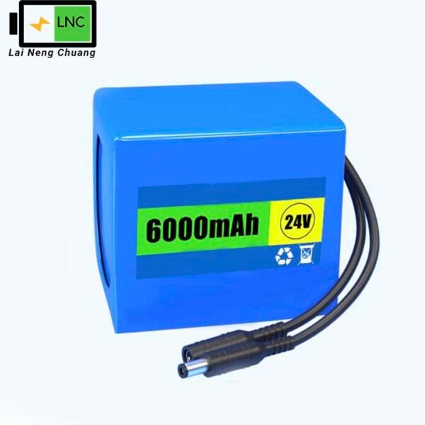 24V 6.0Ah 6S2P 18650 Li-ion battery for high-demand applications.