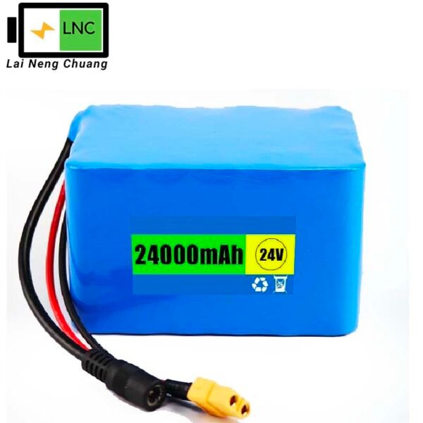 24V 24Ah 6S8P 18650 Li-ion rechargeable battery pack long life high performance