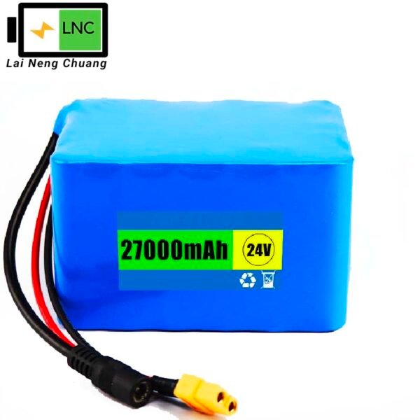 High capacity 24V 27Ah 6S9P 18650 Li-ion rechargeable battery for tools, electronics, and energy storage