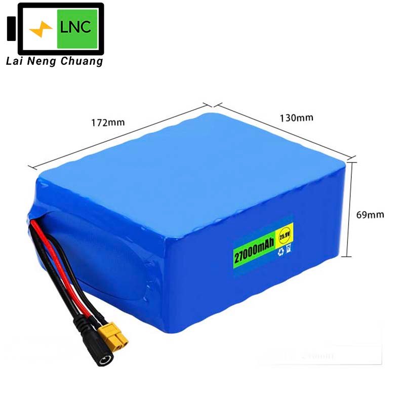 25.9V 27Ah 7S9P 18650 Li-ion battery pack high capacity rechargeable battery