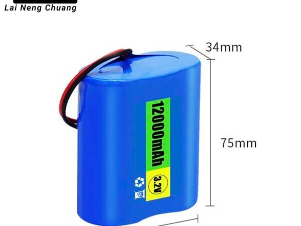 3.2V 12Ah 1S2P 32700 LiFePO4 rechargeable battery pack for energy storage
