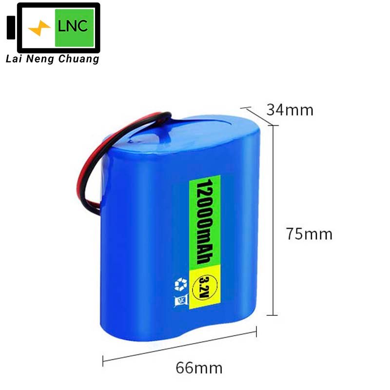 3.2V 12Ah 1S2P 32700 LiFePO4 rechargeable battery pack for energy storage