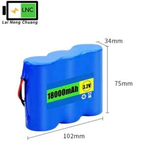 3.2V 18Ah 1S3P 32700 LiFePO4 rechargeable battery pack with high capacity