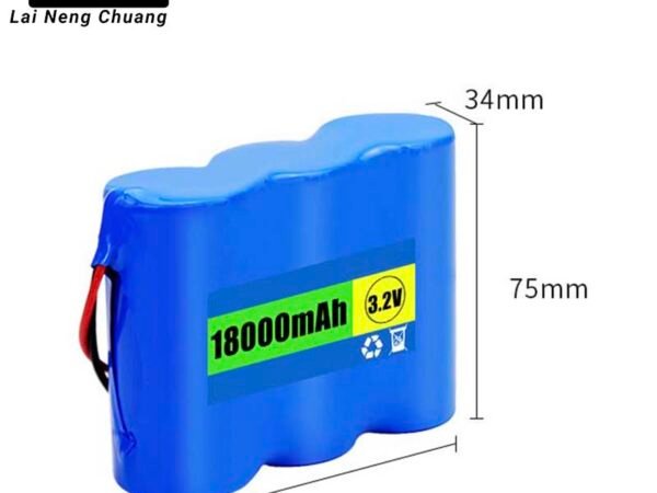 3.2V 18Ah 1S3P 32700 LiFePO4 rechargeable battery pack with high capacity