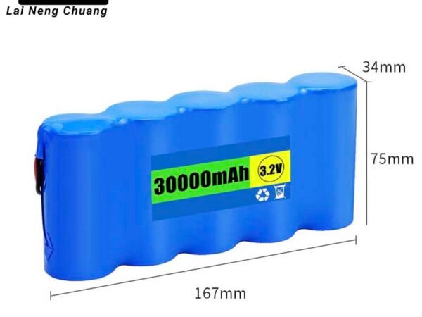 3.2V 30Ah 1S5P 32700 LiFePO4 high-capacity rechargeable battery pack