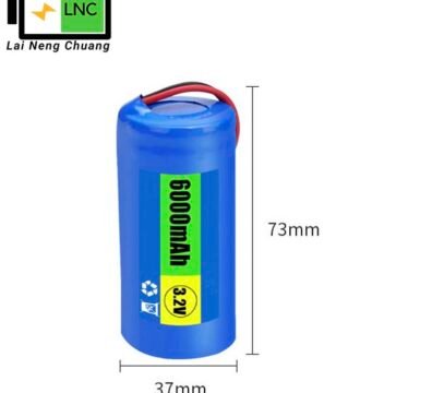 3.2V 6Ah 1S1P 32700 LiFePO4 rechargeable battery cell with high cycle life