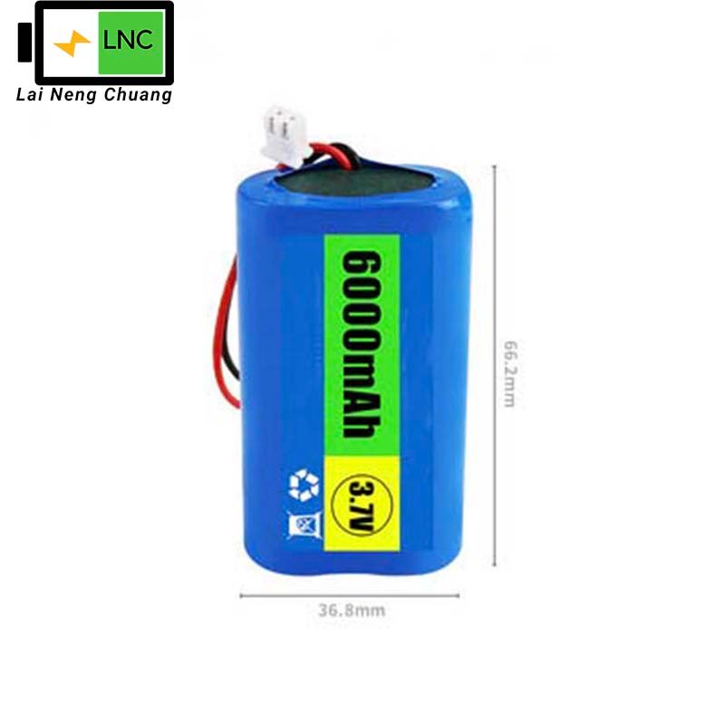3.7V 6Ah 1S2P 18650 Li-ion battery providing high capacity and long life.