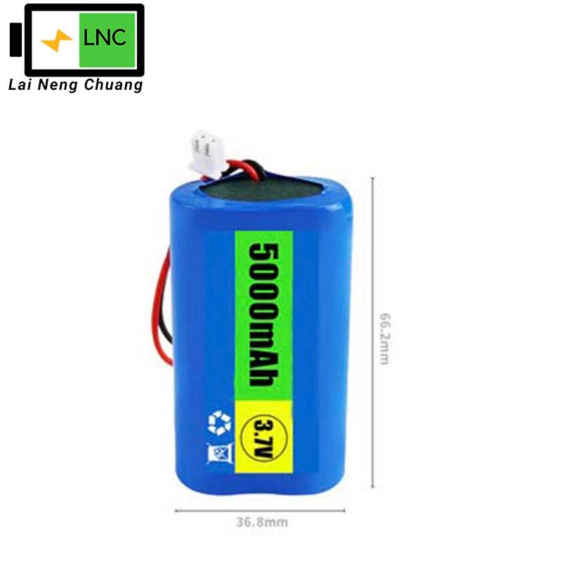 3.7V 18650 Li-ion Battery Pack 5Ah 1S2P with Protection Circuit