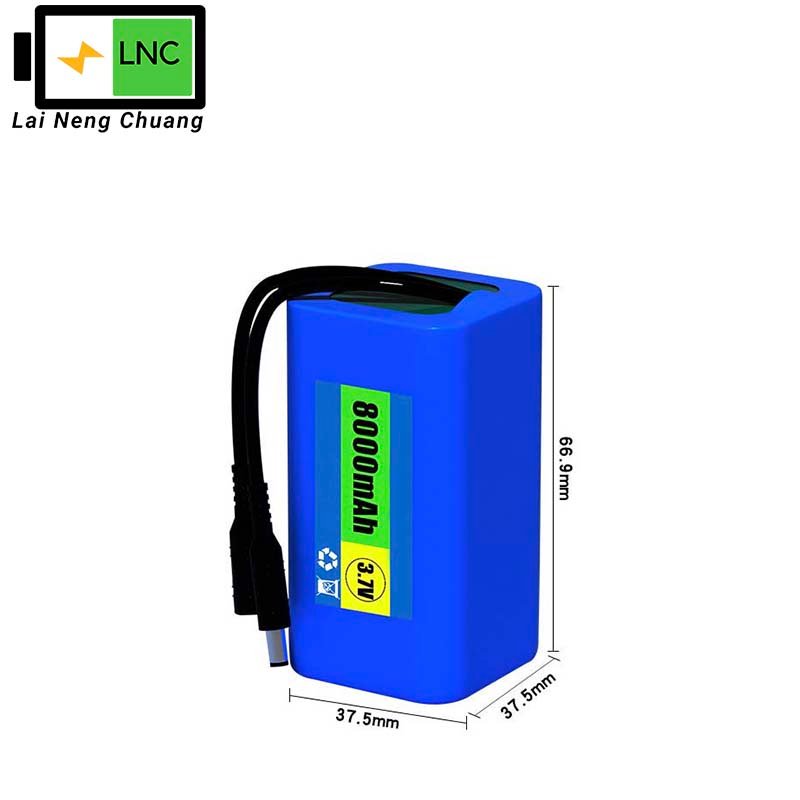 3.7V 18650 Li-ion Battery Pack 8Ah 1S4P for Portable Electronics