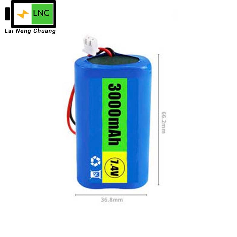 7.4V 3Ah 2S1P 18650 Li-ion battery for extended performance.