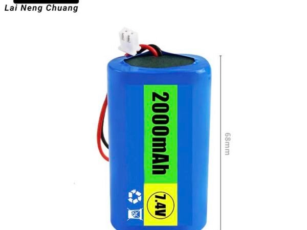 7.4V 2Ah 18650 Li-ion Battery Pack 2S1P Rechargeable