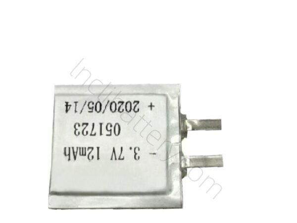 3.7V 12mAh 051723 ultra-thin LiPo battery for smart cards and compact electronics