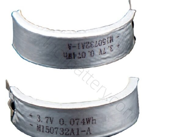 3.7V 18mAh 150732 LiPo battery cell for smart ring applications
