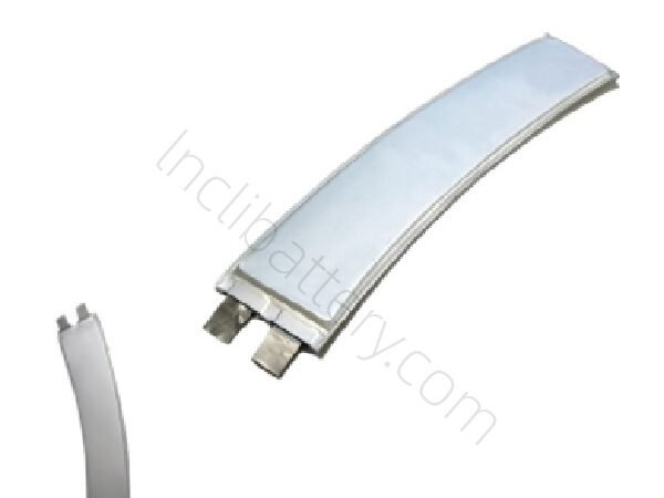 Curved 3.7V 1550mAh high-rate LiPo battery used in smart wearable devices