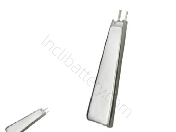 T-shaped 3.7V 300mAh LiPo battery used in medical devices and wearable health monitors