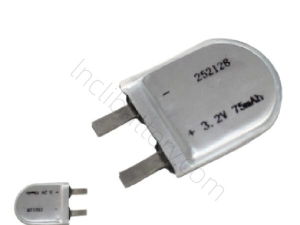 Ultra-thin U-shaped 3.7V 100mAh LiPo battery used in wearable and IoT devices