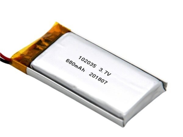 3.7V 680mAh 102035 LiPo Battery for Wearable and IoT Devices