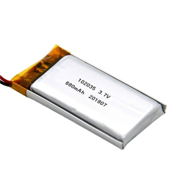 3.7V 680mAh 102035 LiPo Battery for Wearable and IoT Devices