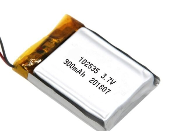 3.7V 900mAh 102535 LiPo battery for wearable devices