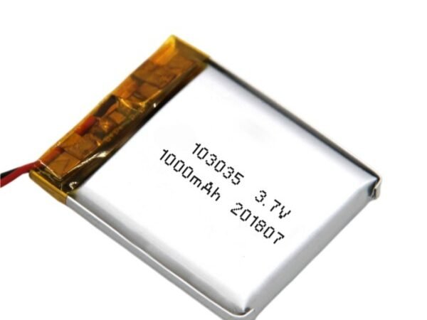 3.7V 1000mAh 103035 lithium polymer battery for handheld fans