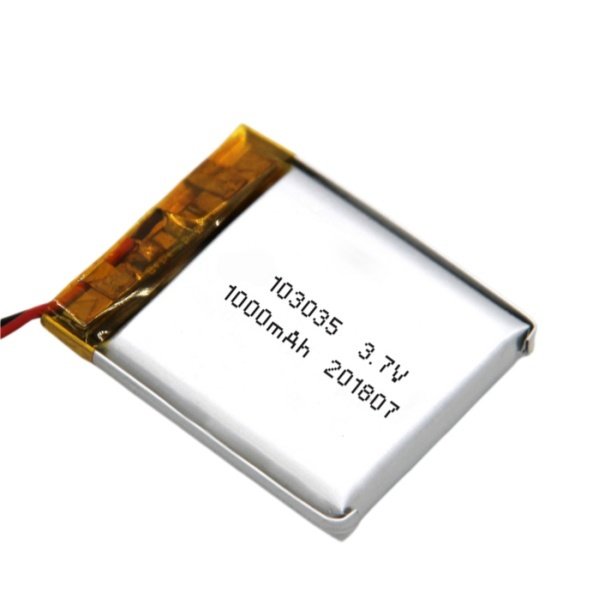 3.7V 1000mAh 103035 lithium polymer battery for handheld fans