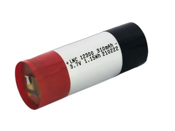 3.7V 310mAh cylindrical lithium polymer battery LNC12300
