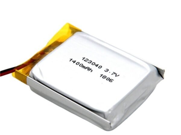 3.7V 1400mAh 123040 lithium polymer battery for barcode scanners