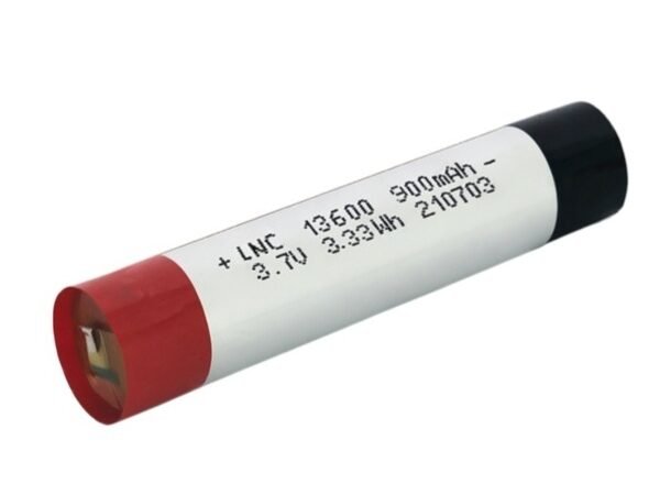 3.7V 900mAh cylindrical lithium polymer battery LNC13600