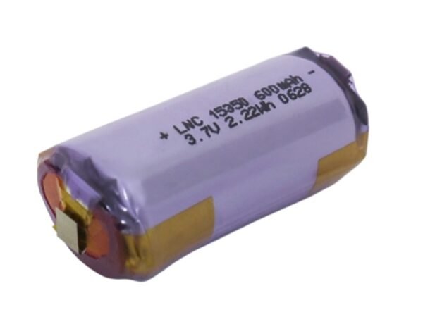 3.7V 600mAh cylindrical lithium polymer battery LNC15350