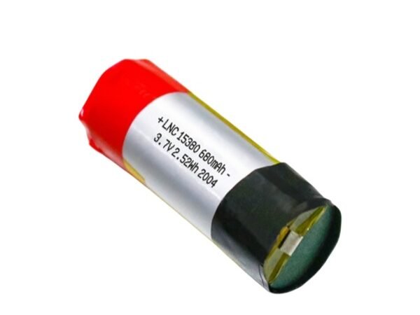 3.7V 680mAh cylindrical LiPo battery LNC15380