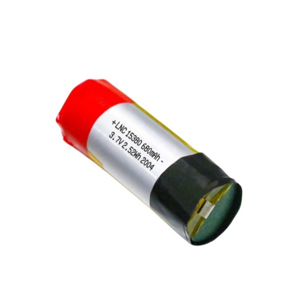 3.7V 680mAh cylindrical LiPo battery LNC15380
