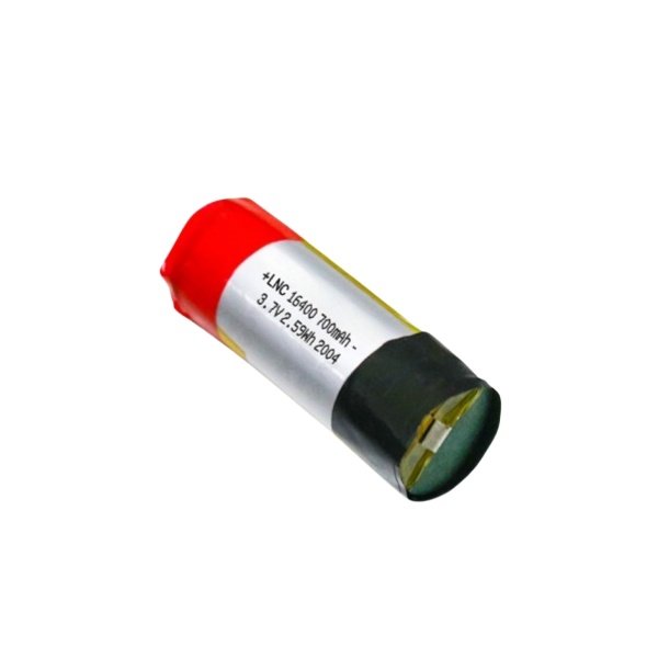 3.7V 700mAh cylindrical lithium polymer battery LNC16400