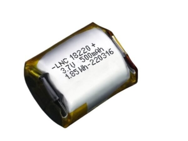 3.7V 500mAh cylindrical lithium polymer battery LNC18220